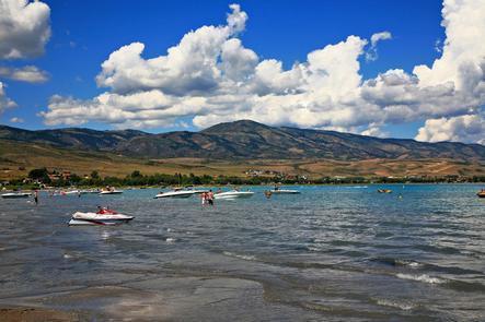 Water sports on the brilliant-turquoise Bear LakeWith everything from swimming and paddling to watersports and fishing, this lake is an adventure all its own.