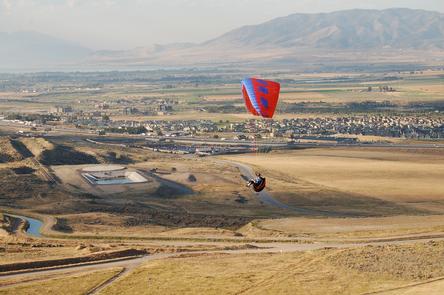Tranquil ParaglidingParagliding over Utah Valley off the Wasatch Front, south of Salt Lake City and north of Provo.