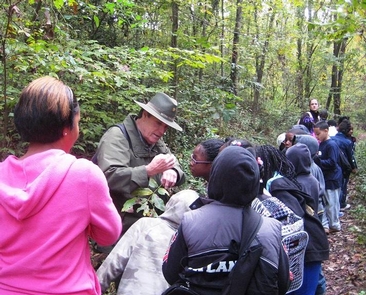 Look CloselySchool children from the city enjoy visiting the park on a ranger-led hike.