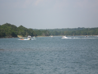 Lake of the ArbucklesLake of the Arbuckles attracts many boaters each summer for various recreational activities