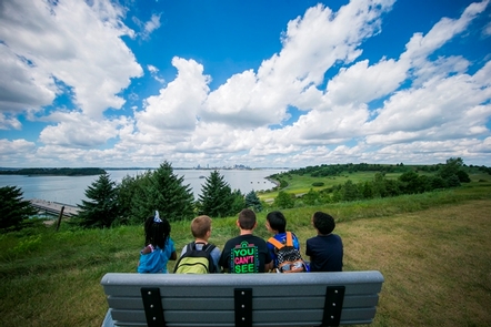 Come Explore The IslandsLooking out at the city from the Boston Harbor Islands