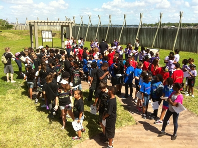 School Children visit Fort Caroline