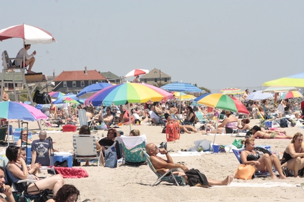 Enjoying a summer's day at Jacob Riis ParkMillions of visitors visit Gateway's beaches every summer.