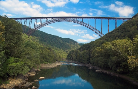 New River Gorge BridgeThe New River Gorge Bridge spans across the New River.