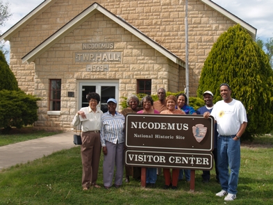 Nicodemus DescendantsNicodemus Descendants outisde the park Visitor Center