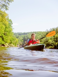 Kayaking on the St. Croix RiverPaddling is an excellent way to experience the St. Croix National Scenic Riverway.