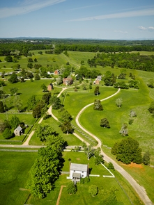 The village of Appomattox Court HouseAerial view of the village of Appomattox Court House taken in 2014.