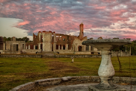 Dungeness RuinsDugeness was the largest mansion built on the island as part of the Carnegie Estate. Though lost to fire in 1959, the ruins of the mansion and several of its support structures are a reminder of the island’s rich history.