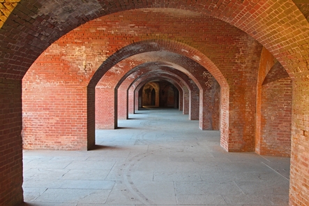 Brick CasematesFort Point is known for its masterful masonry work.