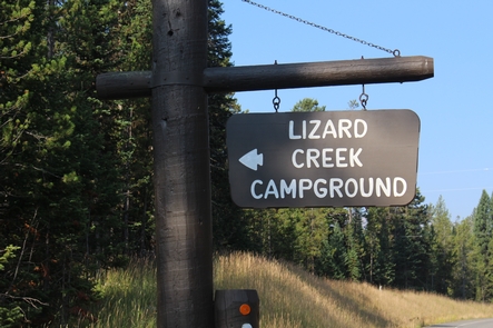 Lizard Creek Campground SignStay at the Lizard Creek Campground