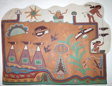 Fred Kabotie Mural at the Painted Desert Inn National Historic Landmark