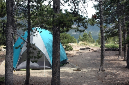 Longs Peak Campground Small SiteLongs Peak Campground has beautiful small tent sites.