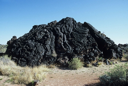 Volcanic rock at Valley of FiresPart of the lava flow at Valley of Fires.
