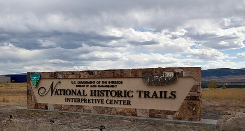 National Historic Trails Interpretive CenterSign for the National Historic Trails Interpretive Center.