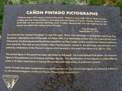 Canyon Pintado Pictographs 