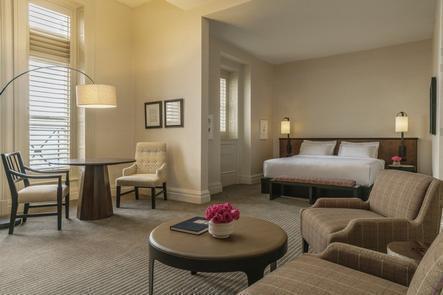 Luxurious Lodging Taken To New HeightsThe current guestroom design is a modern interpretation of classic Philadelphia that explores the rich political, artistic, theatrical, and musical history of the city.