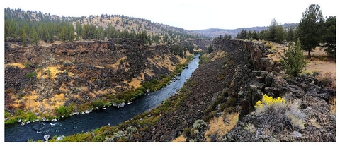Middle Deschutes Wild and Scenic RiverIncised basalt canyon of the Middle Deschutes River.
