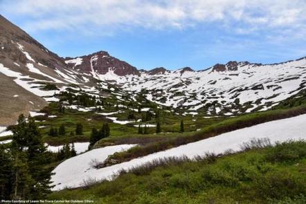 Conundrum Hot Springs - Maroon Bells-Snowmass WildernessThe upper elevations of Conundrum Creek Valley